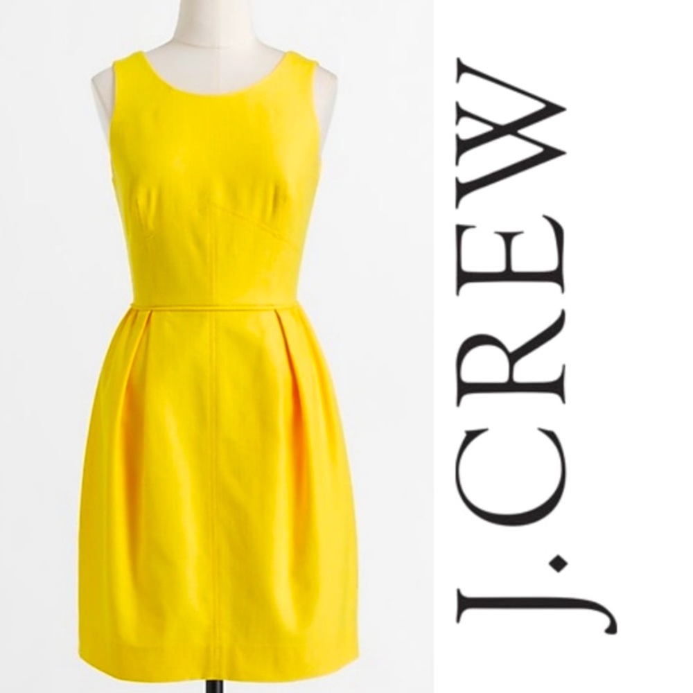 J. Crew Yellow A-Line Dress NWT